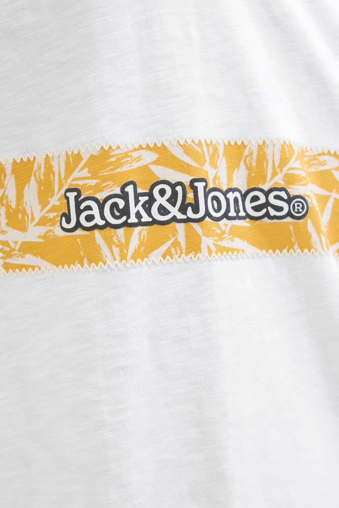 Erkek Splıt Aop Brandıng Tişört 12272993 Beyaz 