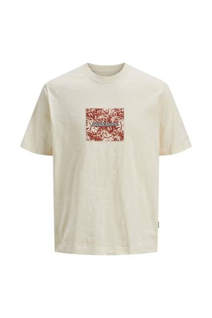 Erkek Splıt Aop Brandıng Tişört 12272993 Ekru (3)