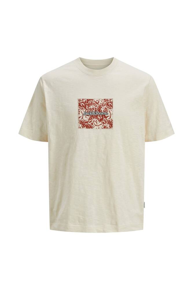 Erkek Splıt Aop Brandıng Tişört 12272993 Ekru 