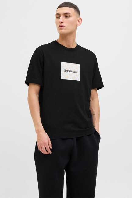 Erkek Splıt Aop Brandıng Tişört 12272993 Siyah 
