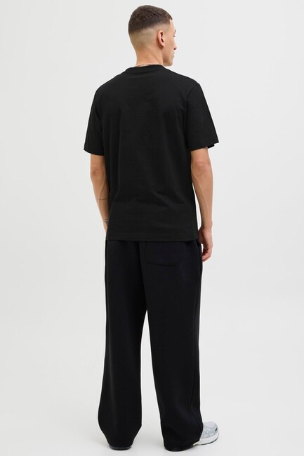 Erkek Splıt Aop Brandıng Tişört 12272993 Siyah (2)