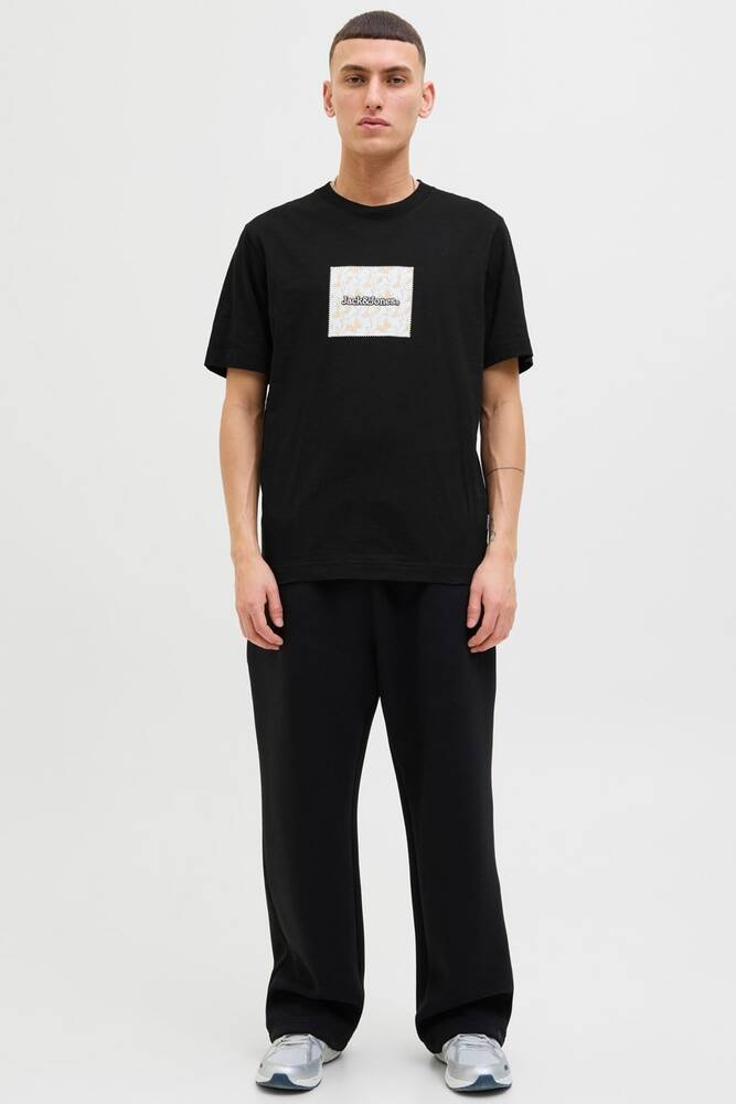 Erkek Splıt Aop Brandıng Tişört 12272993 Siyah 