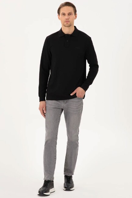 Erkek Sweat 000-1946083 Siyah - Thumbnail