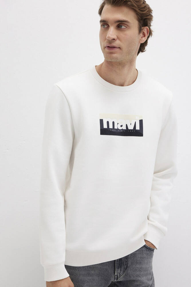 Erkek Sweat 0S10203-70057 Ekru  - 2
