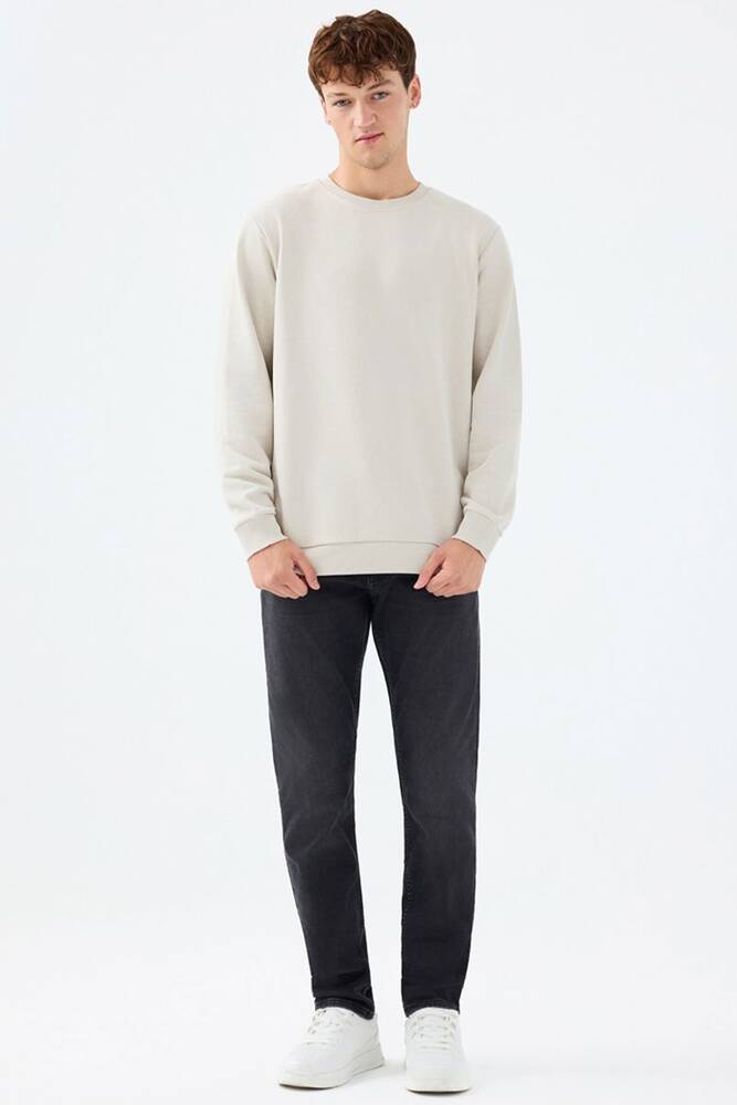 Erkek Sweat LF2037100 Bej 