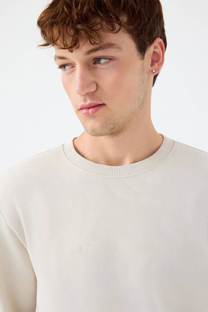 Erkek Sweat LF2037100 Bej 