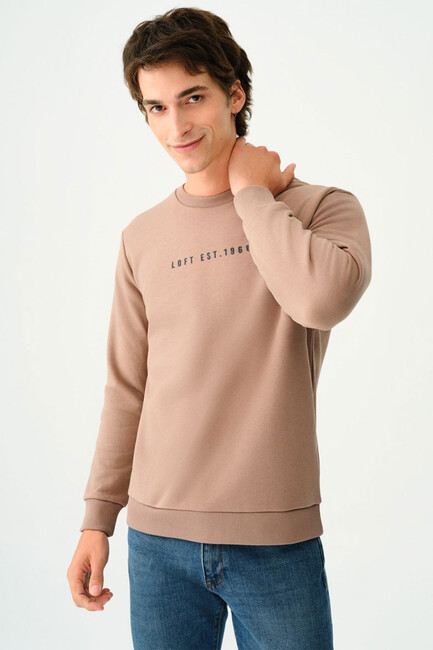 Erkek Sweat LF2037100 Kahve (1)