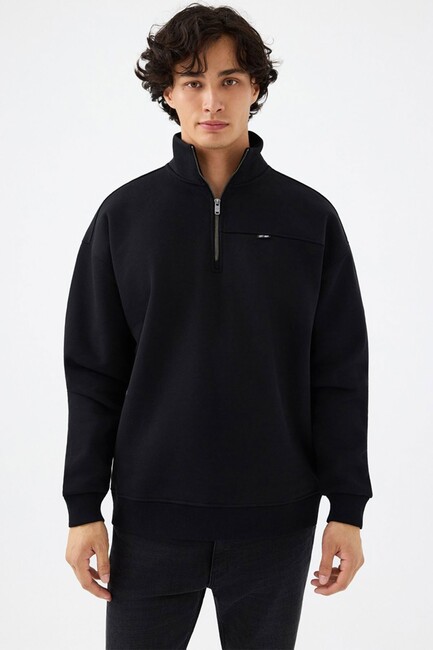 Erkek Sweat LF2037226 Siyah (1)