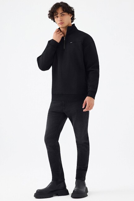 Erkek Sweat LF2037226 Siyah (2)