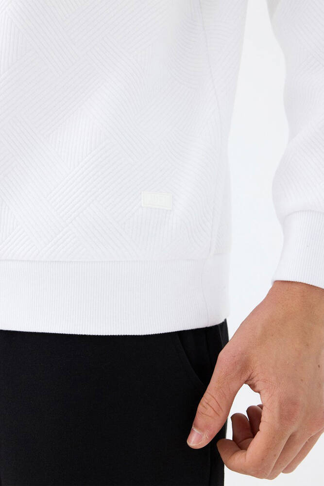 Erkek Sweat LF2040993 Beyaz 