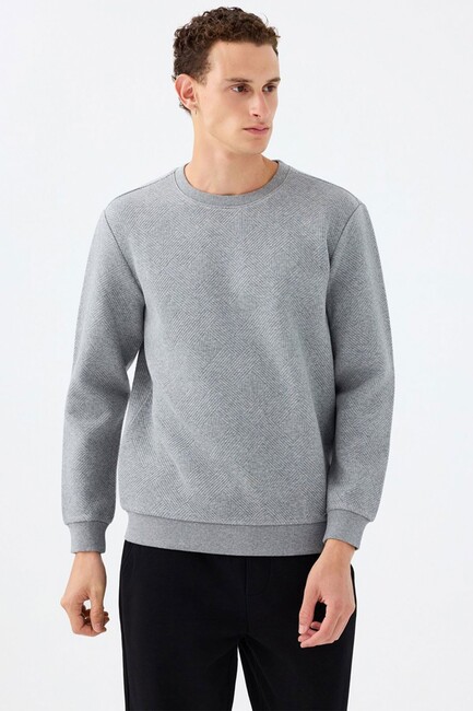 Erkek Sweat LF2040993 Gri (1)