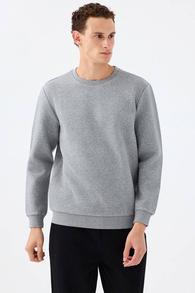 Erkek Sweat LF2040993 Gri 