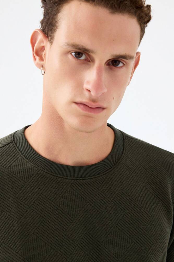 Erkek Sweat LF2040993 Haki 