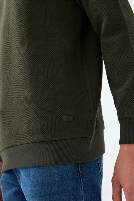 Erkek Sweat LF2040993 Haki - Thumbnail