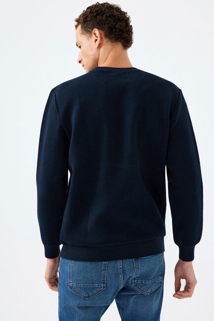 Erkek Sweat LF2040993 Lacivert (3)