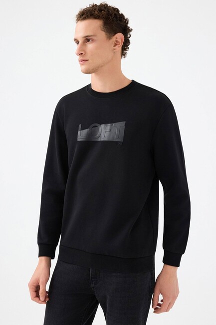 Erkek Sweat LF2041074 Siyah (1)