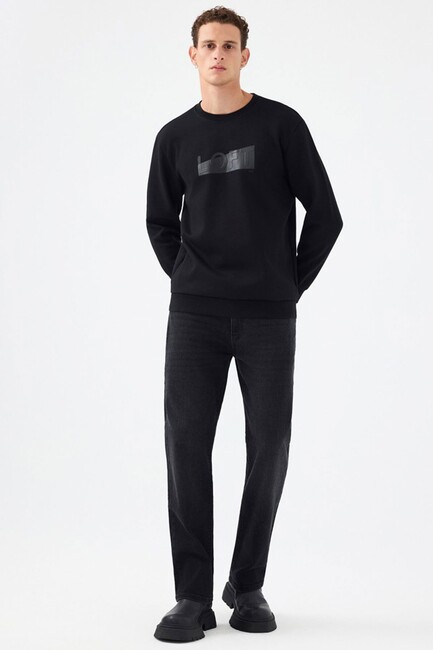 Erkek Sweat LF2041074 Siyah (2)