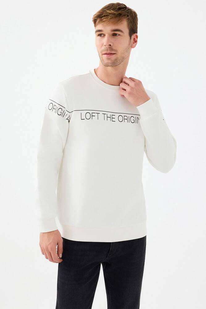 Erkek Sweat LF2041075 Ekru 