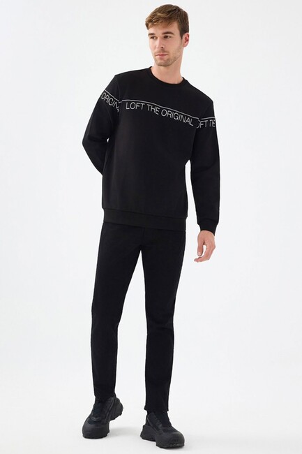 Erkek Sweat LF2041075 Siyah (2)
