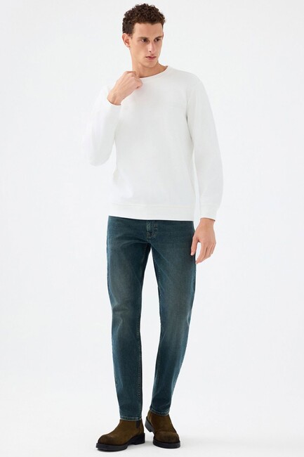 Erkek Sweat LF2041076 Beyaz (2)