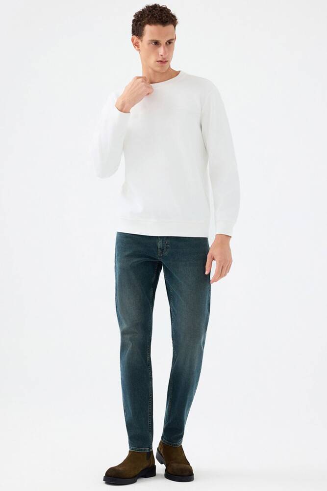 Erkek Sweat LF2041076 Beyaz 