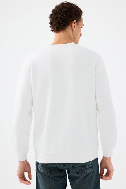 Erkek Sweat LF2041076 Beyaz (3)