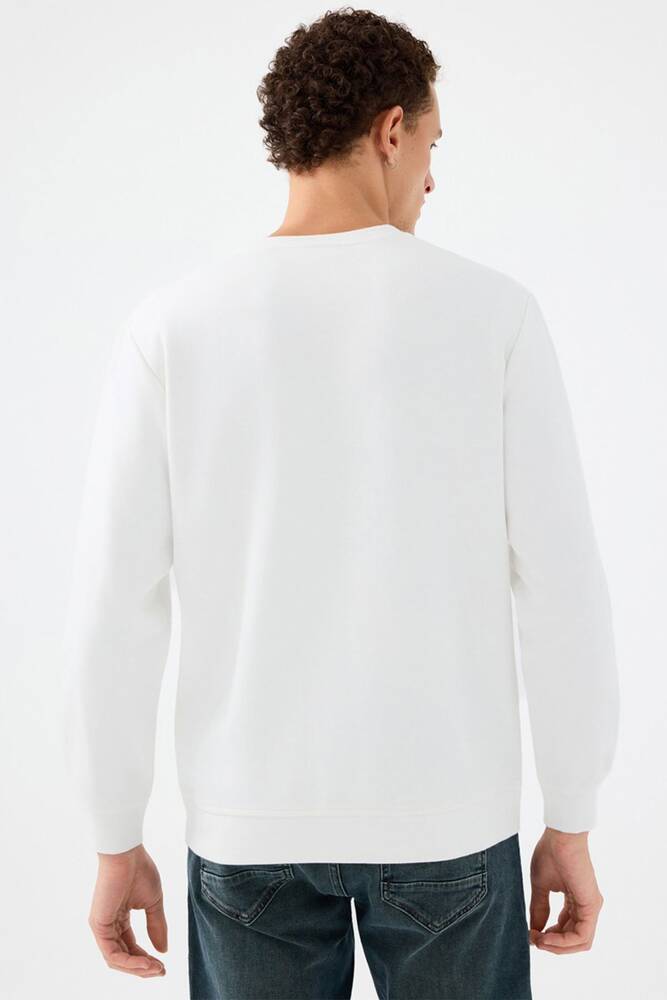 Erkek Sweat LF2041076 Beyaz 