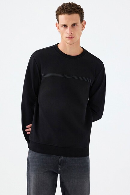 Erkek Sweat LF2041076 Siyah 