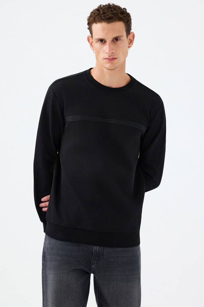 Erkek Sweat LF2041076 Siyah 