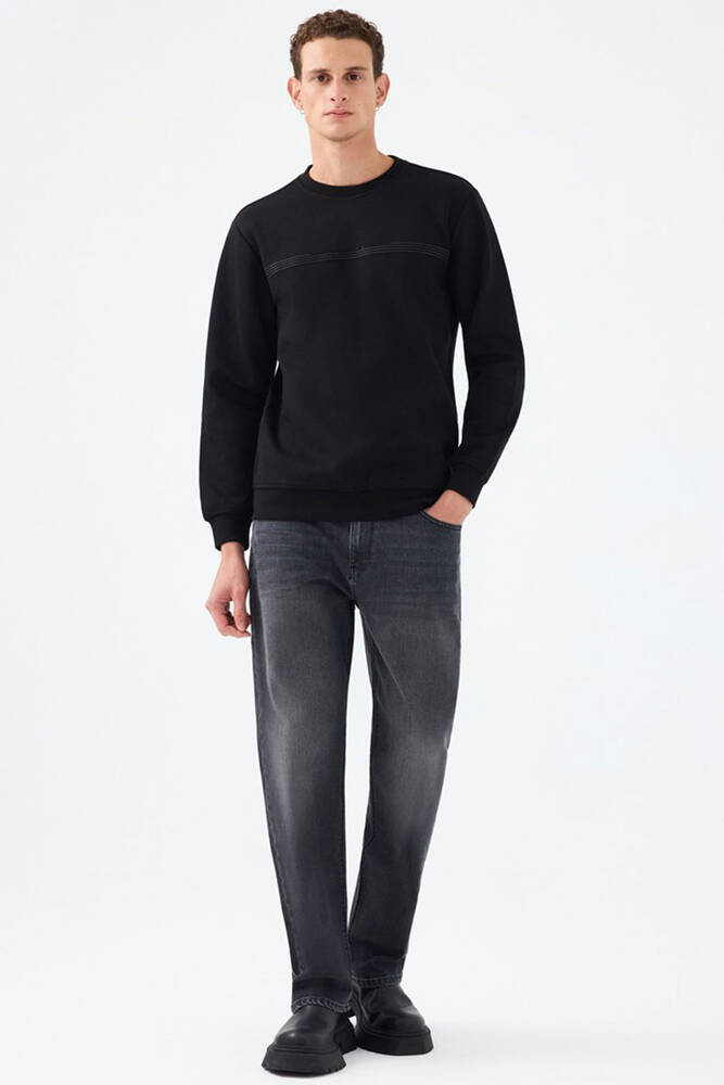 Erkek Sweat LF2041076 Siyah 