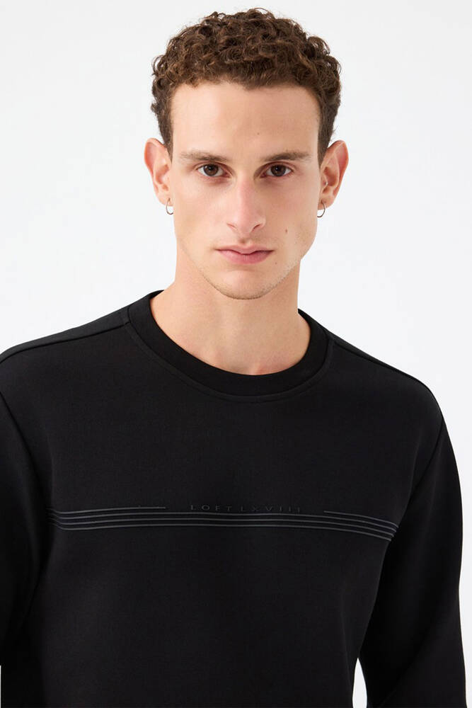 Erkek Sweat LF2041076 Siyah 