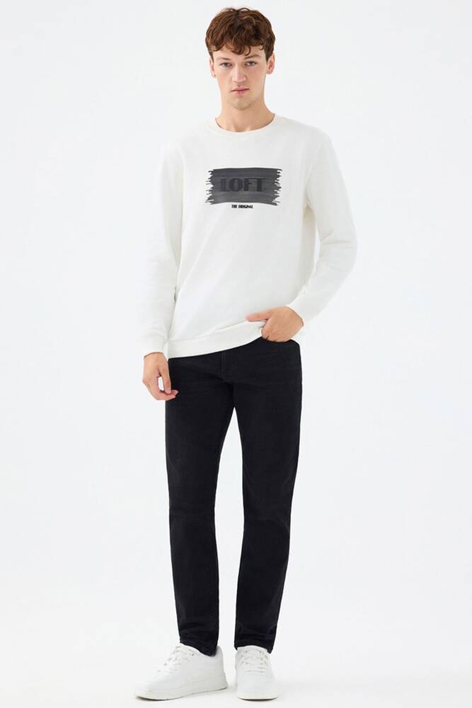 Erkek Sweat LF2041079 Ekru 