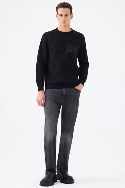 Erkek Sweat LF2041081 Siyah (2)