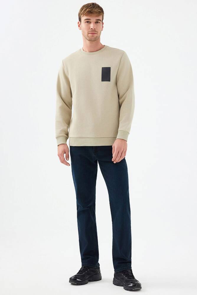 Erkek Sweat LF2041111 Bej 