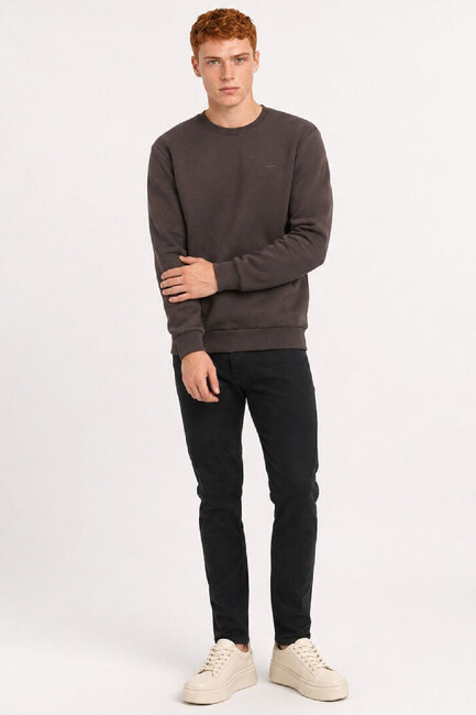 Erkek Sweat LF2044038 Kahve (1)