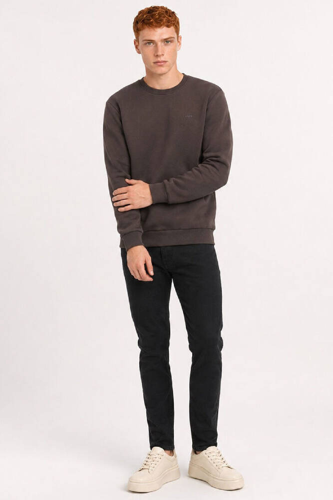 Erkek Sweat LF2044038 Kahve  - 2
