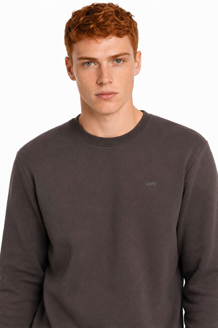 Erkek Sweat LF2044038 Kahve (2)