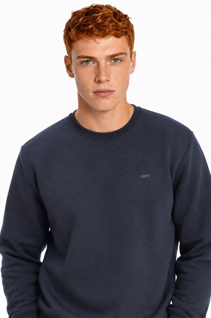 Erkek Sweat LF2044038 Lacivert (1)