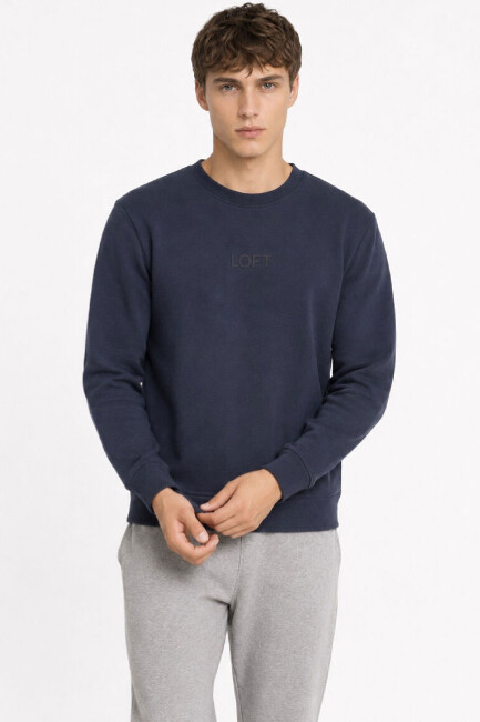 Erkek Sweat LF2044098 Lacivert