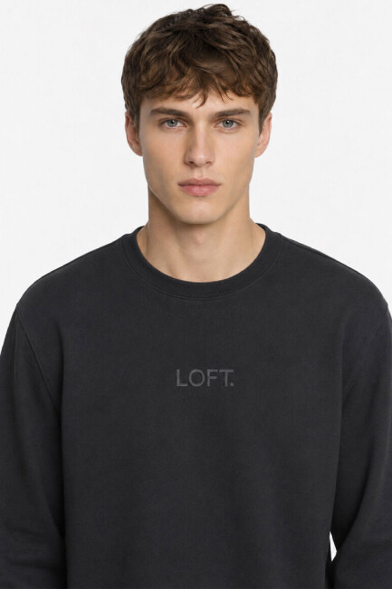 Erkek Sweat LF2044098 Siyah (2)