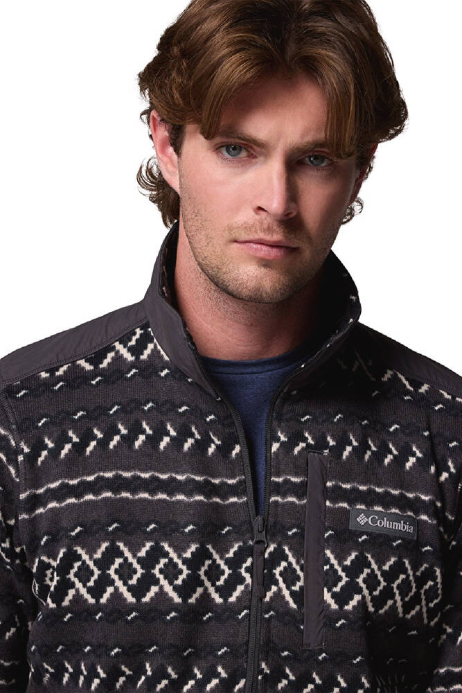 Erkek Sweater Weather Printed Yarım Fermuarlı II Polar Üst AO5809_012 Gri 