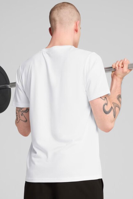 Erkek Tad Ess Solıd Tişört 525908-02 Beyaz - Thumbnail