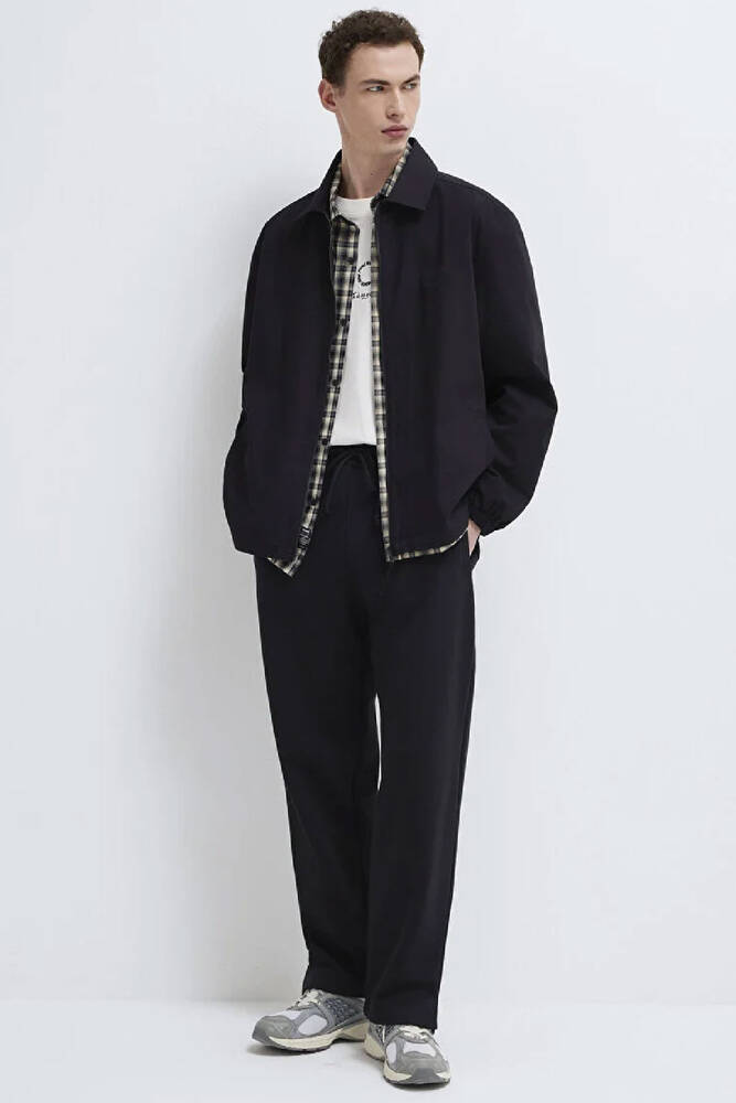 Erkek Tam Fermuarlı Gömlek 0211883-900 Siyah 