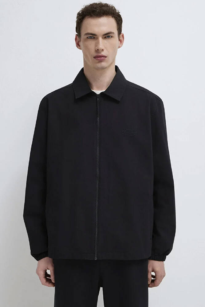 Erkek Tam Fermuarlı Gömlek 0211883-900 Siyah 