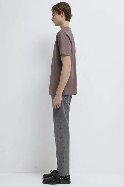 Erkek Tazmanya Canavarı Baskılı Tişört 0612657-86683 Kahve - Thumbnail