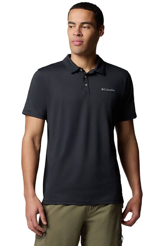 Erkek Tech Traıl Utılıty Kısa Kollu Polo Tişört AM1495_010 Siyah 