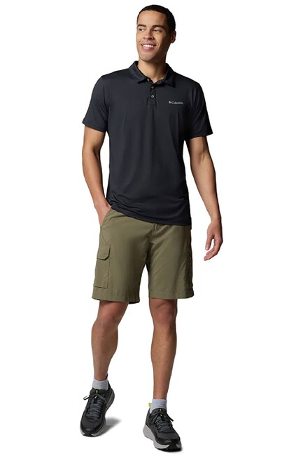 Erkek Tech Traıl Utılıty Kısa Kollu Polo Tişört AM1495_010 Siyah (3)