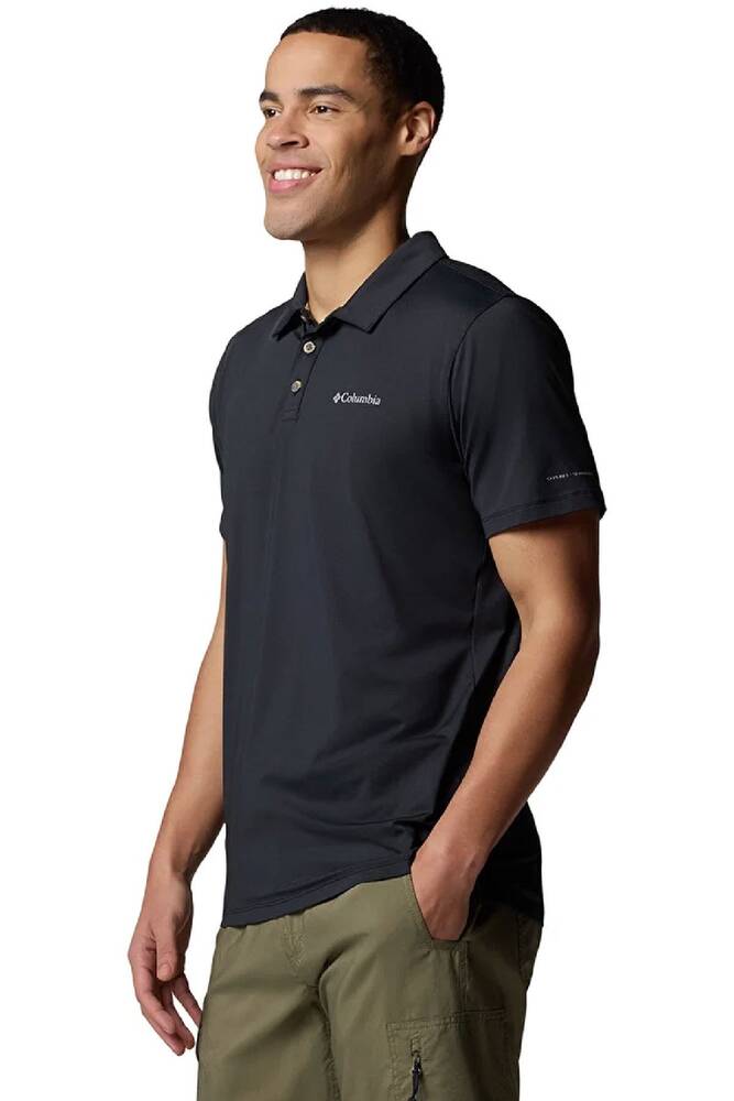 Erkek Tech Traıl Utılıty Kısa Kollu Polo Tişört AM1495_010 Siyah 