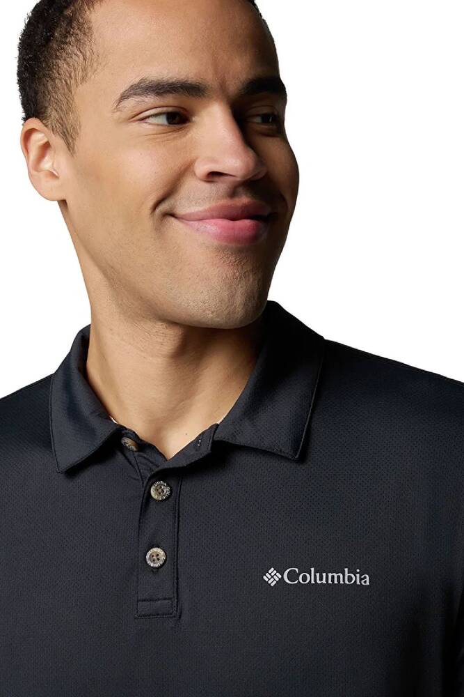 Erkek Tech Traıl Utılıty Kısa Kollu Polo Tişört AM1495_010 Siyah 