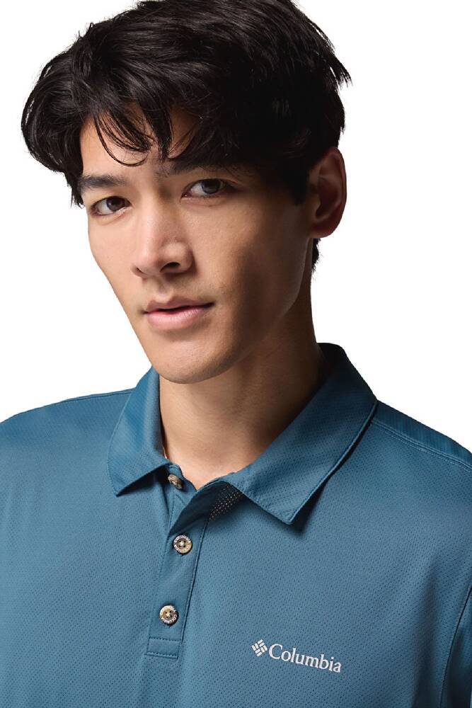 Erkek Tech Traıl Utılıty Kısa Kollu Polo Tişört AM1495_429 Mavi 